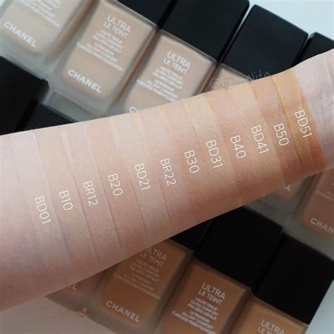 chanel ultra le teint foundation shades|chanel ultra le teint swatches.